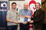 IPF President Michael O'Sullivan pictured with Michael Maher from competition sponsor Mahers Photographic and award winner Tadhg Hurley