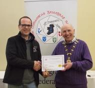 IPF Vice-President Sheamus O'Donoghue pictured with award winner Eddie Kelly