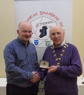 IPF Vice-President Sheamus O'Donoghue pictured with award winner Kevin Day