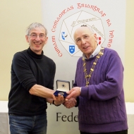 IPF Vice-President Sheamus O'Donoghue pictured with judge Mick Durham