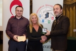 IPF President Michael O'Sullivan and Shane Cowley from Canon Ireland pictured with award winner Judy Boyle