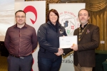 IPF President Michael O'Sullivan and Shane Cowley from Canon Ireland pictured with award winner Valerie Walsh
