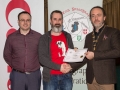 IPF President Michael O'Sullivan and Shane Cowley from Canon Ireland pictured with award winner Ken Browne