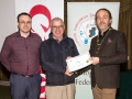 IPF President Michael O'Sullivan and Shane Cowley from Canon Ireland pictured with award winner Ned Mahon