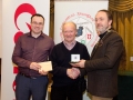 IPF President Michael O'Sullivan and Shane Cowley from Canon Ireland pictured with award winner Tony McIntyre