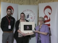 Philip Desmond from Canon Ireland and IPF Vice-President Lilian Webb pictured with award winner Sharon Rankin.jpg Philip Desmond from Canon Ireland and IPF Vice-President Lilian Webb pictured with award winner Sharon Rankin.jpg